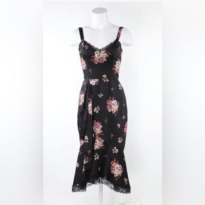 Slate and willow black and sleeveless floral dress sz XL excellent condition